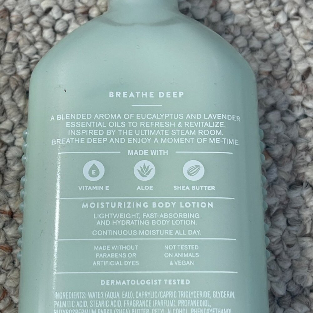 Aroma Eucalyptus Lavender Moisturizing Body Lotion 6.5 oz Bath & Body Works - Picture 3 of 5